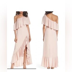 Show Me Your Mumu Tango Ruffle Gown Dusty Blush Medium